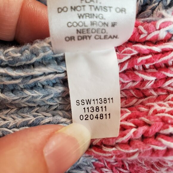 J. Jill SZ XL Women's Cotton/Linen Blend Colorful Striped Knit Sweater - Picture 11 of 11